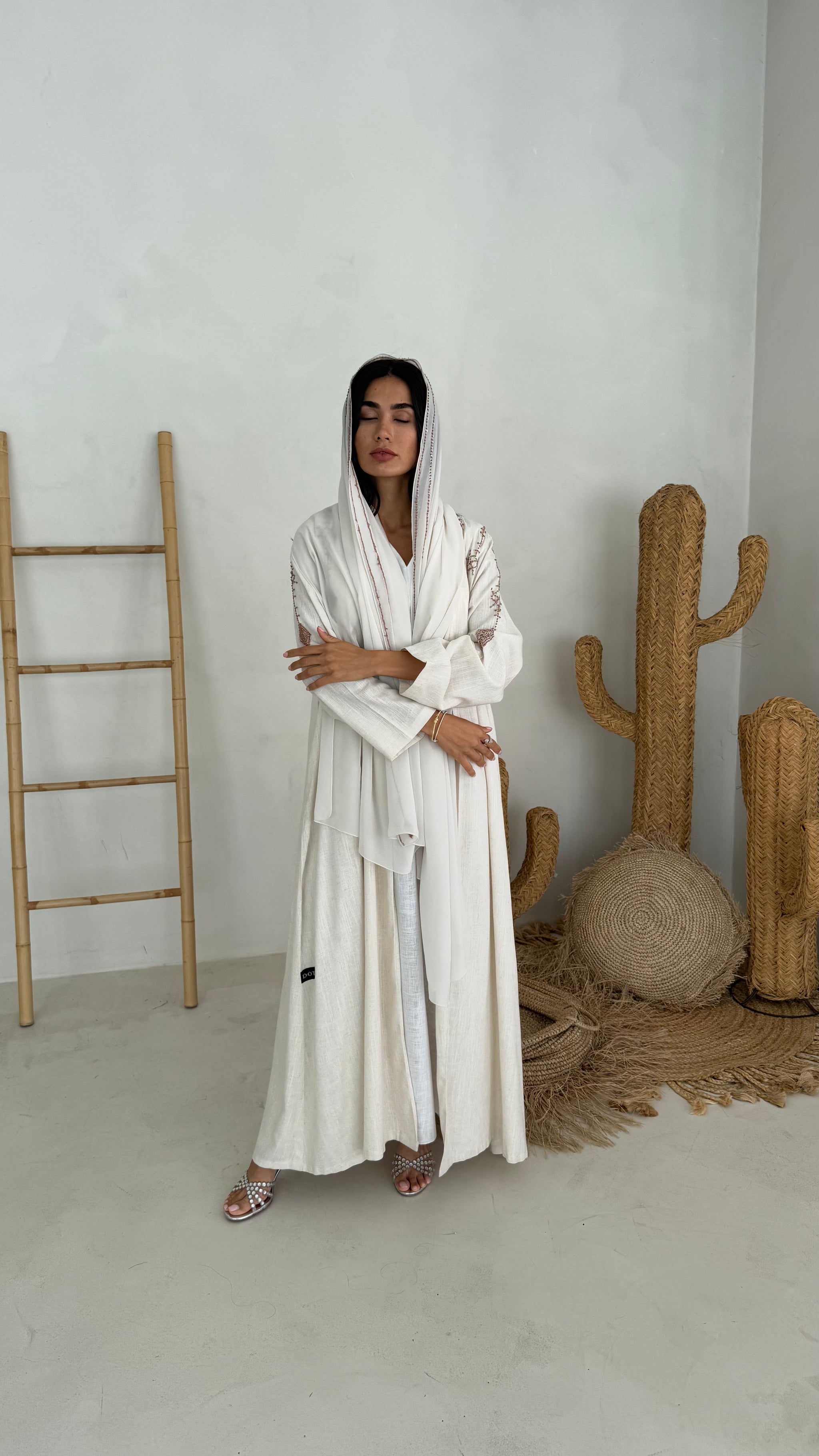 Ivory Lattice Embellished