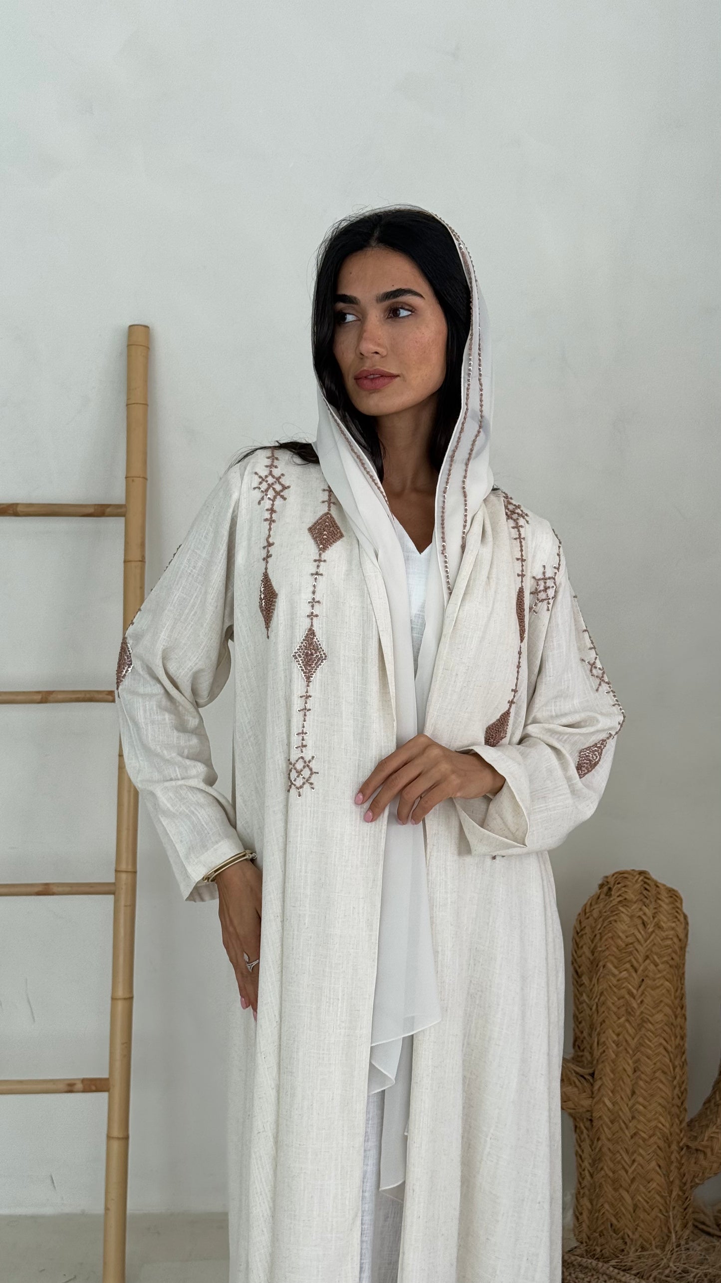 Ivory Lattice Embellished