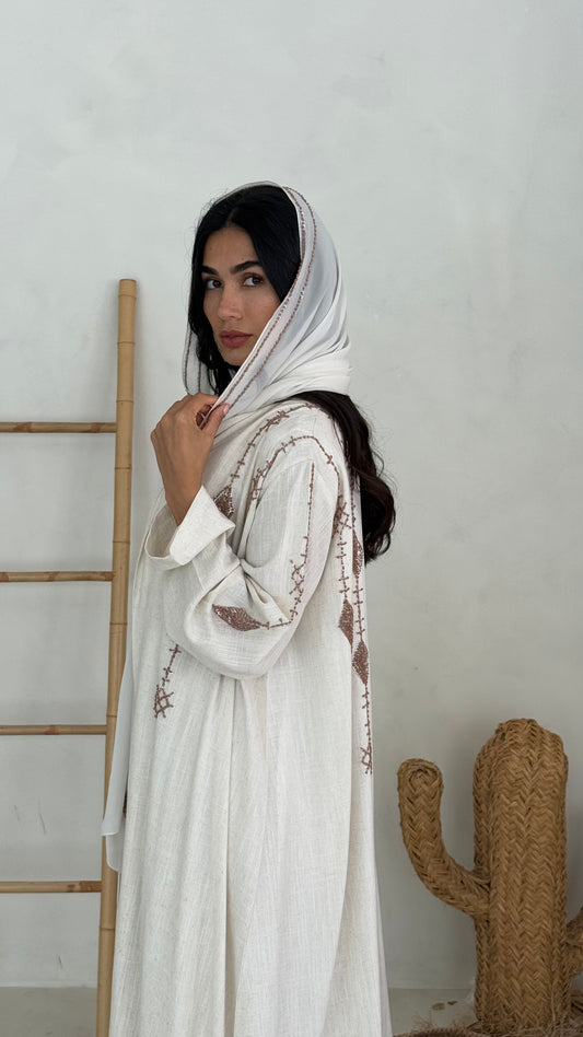 Ivory Lattice Embellished